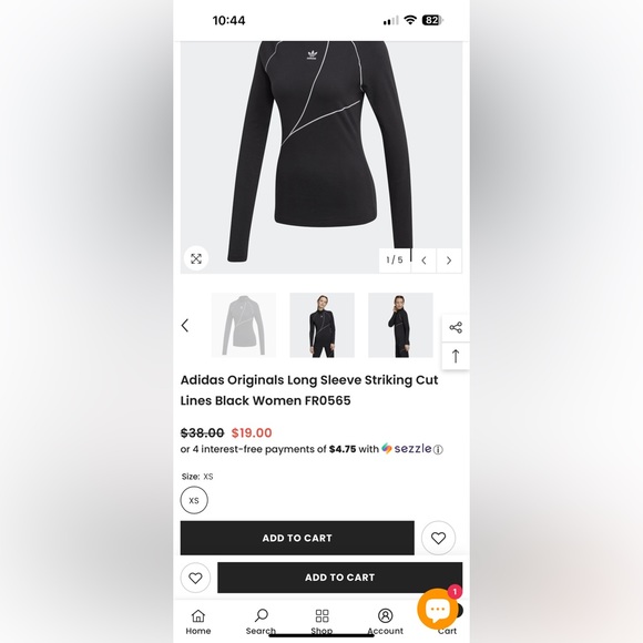 Adidas NWT women’s striking cut long sleeve top - Picture 12 of 12